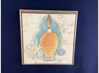 Framed Print Of Perfume Bottle