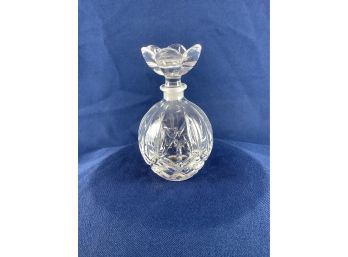 Royal Crystal Rock Perfume Bottle With Flower Shape Topper