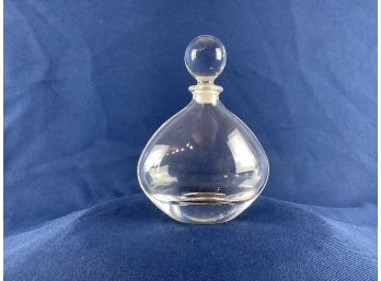 Royal Crystal Rock Clear Perfume Bottle With Round Topper