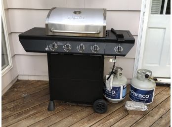 SUMMER IS HERE ! Be Ready ! - Very Nice NEXGRILL Gas Grill With Side Burner & Two (2) Paraco Gas Tanks