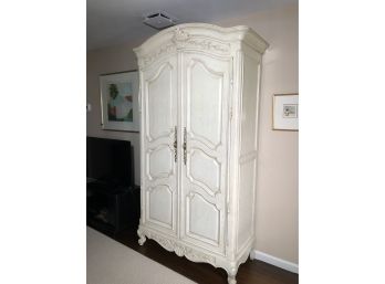 Gorgous Vintage French Style Armiore / Cabinet By CENTUY Paid $3,995 Many Years Ago - Great Whitewashed Paint