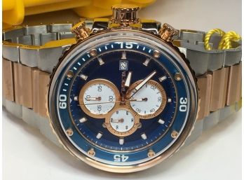 Incredible Brand New $2,395 INVICTA - PRO DIVER Chronograph VERY LARGE AND VERY HEAVY With Hard Case