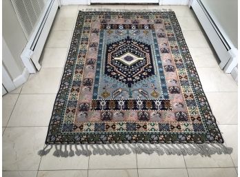 Fabulous Vintage Hand Made Oriental Rug - AMAZING COLORS - Fantastic Condition - Absolutely Beautiful Rug