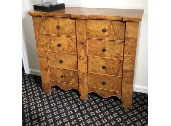 Fantastic Vintage Burl Chest - Probably Italian - Very Pretty Shape - GREAT SIZE - Excellent Condition !