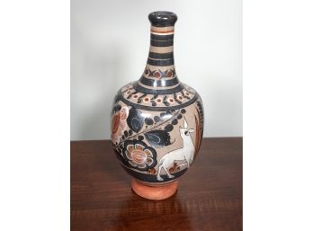 Wonderful Vintage Hand Painted Vase - Marked SOLIS - MEXICO - $250 Price Tag - Very Nice Vase - No Damage