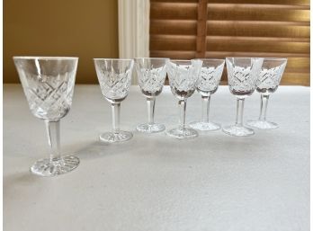 Set Of 7 Waterford Crystal Cordials
