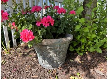 Basket Form Stone/cement Planter
