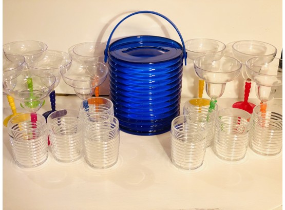 Large Collection Of Plastic Drink Ware & Bucket