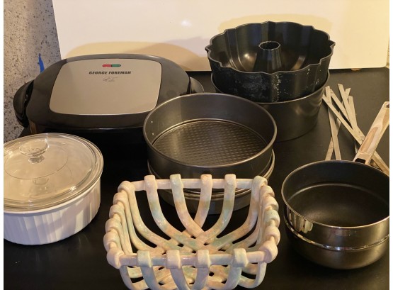 Cookware And Bakeware Including A George Foreman Grill