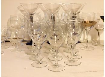 Large Collection Of Wine/Bar Glasses