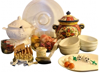 Assorted Kitchen And Dining Tableware And Serving Piece Bundle