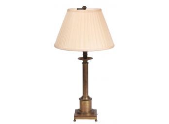 Frederick Cooper Adjustable Height Footed Brass Table Lamp