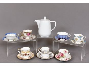 Collection Of Vintage Teacup Sets - Royal Albert, Royal Windsor, Elizabethan, Queen's Rosina China And More