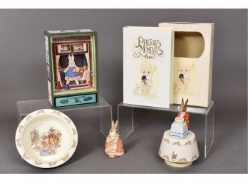 Royal Doulton Bunnykins, Beatrix Potter Peter Rabbit, Little Grey Rabbit Music Box And More