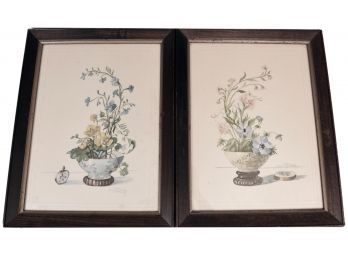Pair Of Countess Zichy Framed Floral Art Prints