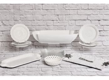 Collection Of Summer Backyard Barbecue Picnic Serving Tableware - Antica Fornace, Neuwirth, Hartley Greens