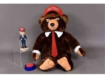 Donald Trump Bear, Bobblehead, Make America Great Again Cap And More
