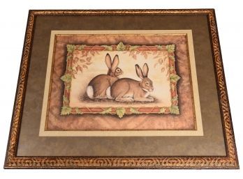 Beautifully Framed Debra Swartzendruzer Rabbit Print
