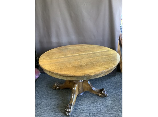Oak Clawfoot Table