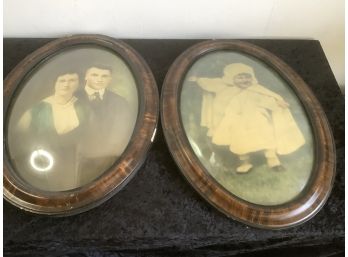 Globed Glass Vintage Photo Frames
