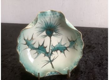 Blue Floral Trinket Dish Made In Italy
