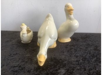 Duck Figures Lot Of 3