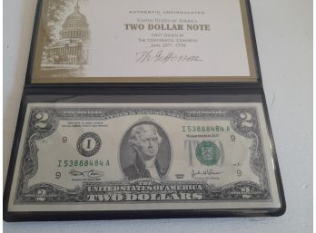 Two Dollar Bill Note #2