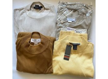 4 New Extra Large Men's Sweaters By Pronto-Uomo, Gran Sasso, Tulliano & Axis