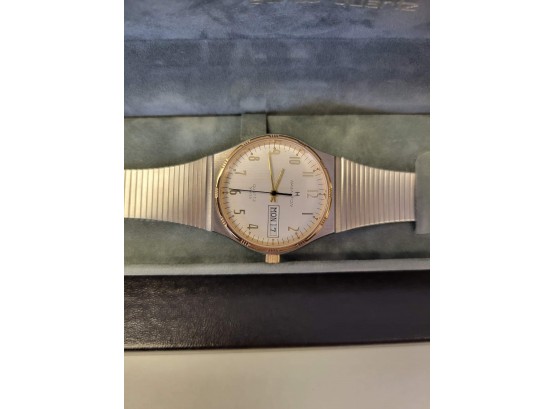 Men's Hamilton Two Tone Bracelet Swiss Quartz Watch