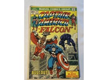 Captain America And The Falcon Comic Book - Bust-Out Guest Starring The Black Panther