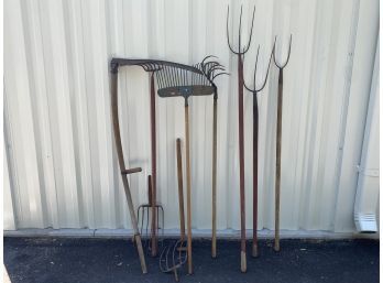Collection Of Antique Yard Tools