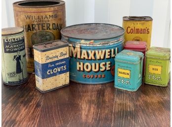 Vintage Cans & Tins