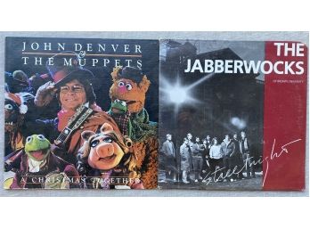 Vintage Lot Vinyl Records John Denver & Muppets Christmas, The Jabberwocks Of Brown University 1984 Sealed