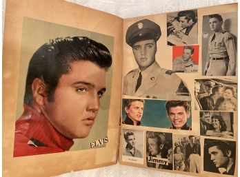 Vintage 1950s Scrapbook 2 Elvis Elizabeth Taylor Brigette Bardot Everly Brothers Calendar Of Stars