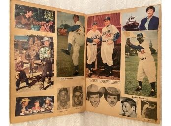Vintage 1950s Scrapbook 3 Some Elvis Famous TV & Movie Stars Dodgers Baseball Players