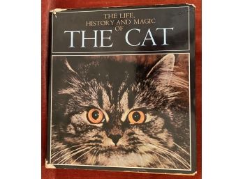 Vintage 1968 Coffee Table Book The Life, History And Magic Of The Cat Fernand Mery Illustrated