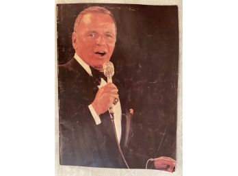 Vintage 1978 Frank Sinatra Large Illustrated Souvenir Program Quiz Q&A Crossword Puzzle Centrefold