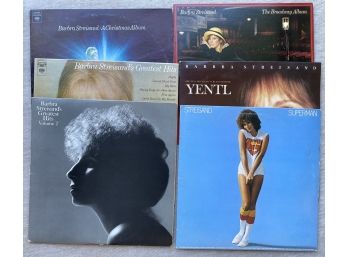 Vintage Lot Vinyl Records Barbra Streisand: Yentl, Christmas, Back To Broadway, Superman,  Greatest Hits 1 & 2