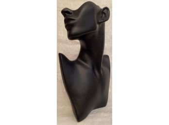 Art Form Fashion Decorative Black Bust Section Table Top Store Display Jewelry Caddy Resin Spot For Earring