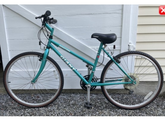 Vintage Giant Bicycle - Womans With A Beautiful Aqua Blue Color