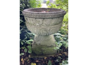 Large Vintage Concrete Garden Statuary Urn Potter Planter