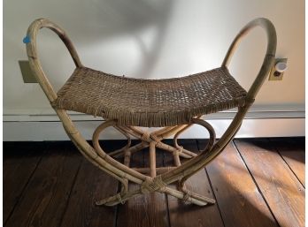 Lovely Wicker And Bamboo Seat