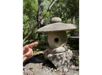 Cute Cement Asian Pagoda House Garden Statuary