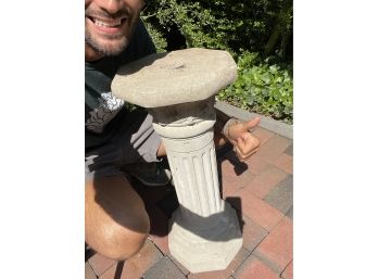Beautiful Vintage 24 Inch Cement Garden Statuary Column