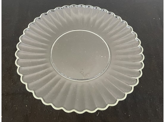 Scalloped Glass Platter