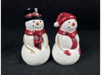 Snowman Salt And Pepper Shakers