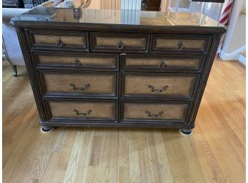 Gorgeous Black And Tan Dresser Made In Indonesia