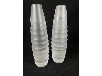 Pair Of Alphasatin Vases