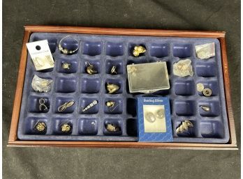 Jewelry Lot In Blue Lined Box