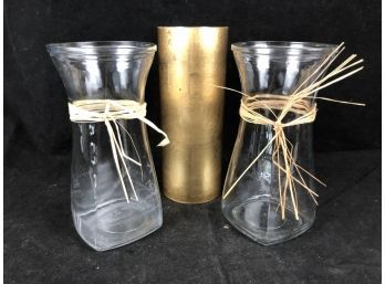 Mixed Vase Lot Of 3